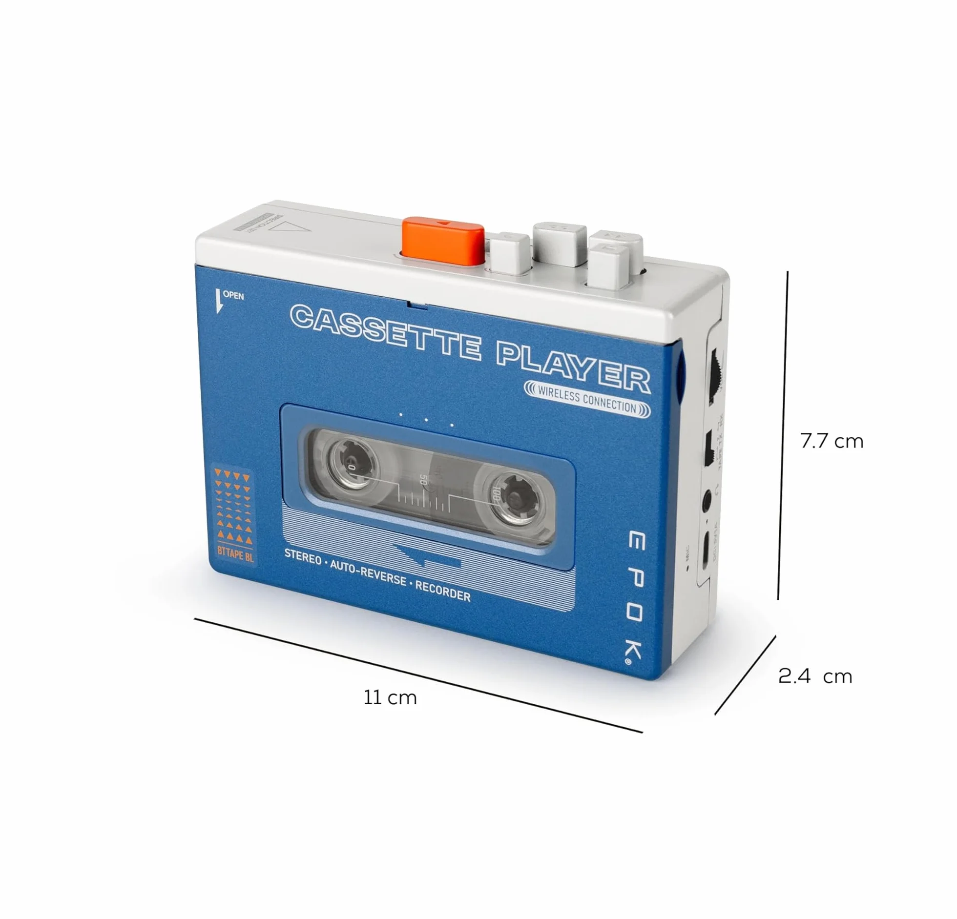 Lettore di cassette - BIGBEN - Bluetooth - REWIND+ - Blu