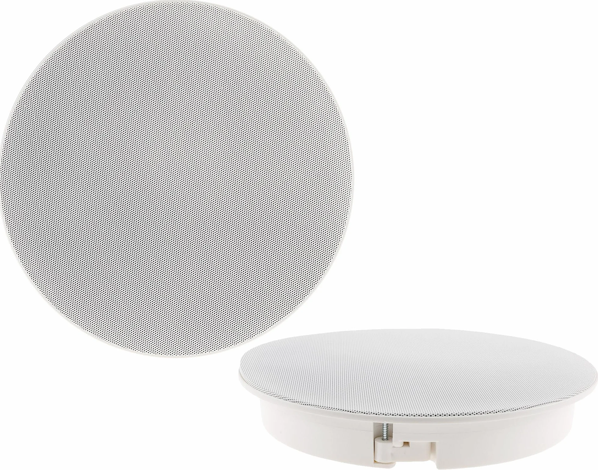 ChiliTec Einbaulautsprecher 2-Wege 120Watt Rund Ø 255mm Flat-Speaker Weiß