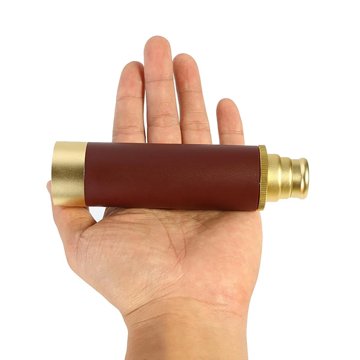 Retro Teleskop 25 x 30 Zoomable Monokulares Teleskop Messing Faltbar Tragbar Pocket Monokular für Erwachsene, für Camping im Freien, Wandern, Vogelbeobachtung, Reisen