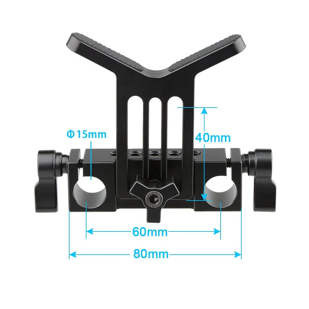 CAMVATE Kamera Lens Support 15 mm Rod Clamp Schiene Block for DSLR Rig Rod Träger schiene System