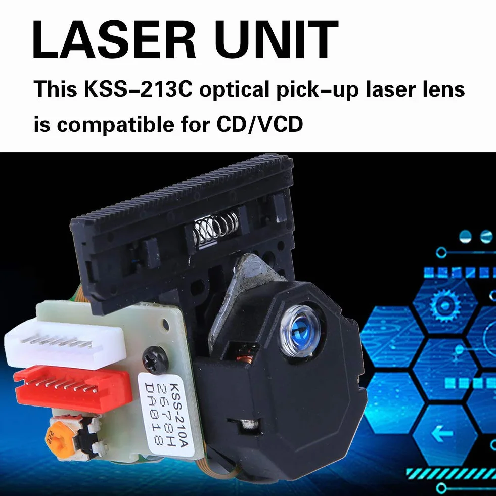 Laserlinse Optischer Aufnahmelaserlinsenmechanismus, KSS-210A Optische Aufnahmelaserlinse Für Ersatzteile für CD/VCD-Mechanismen