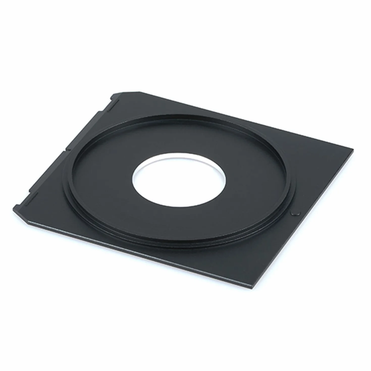 eTone Copal Compur Prontor #0 Aluminiumlegierung Objektivplatten 96 x 99 mm für Linhof Technika, Ebony, Toko, Chamonix, Wista 4x5 Großformatkamera (Center Hole, Schwarz)