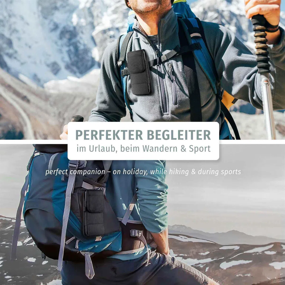 moex Handy Gürteltasche für iPhone 17 Pro Max Hülle mit Gürtelschlaufe, Outdoor Handyhülle Gürtel Handytasche, robuste 360 Grad Schutzhülle mit Karabiner, Agility Case, Schwarz
