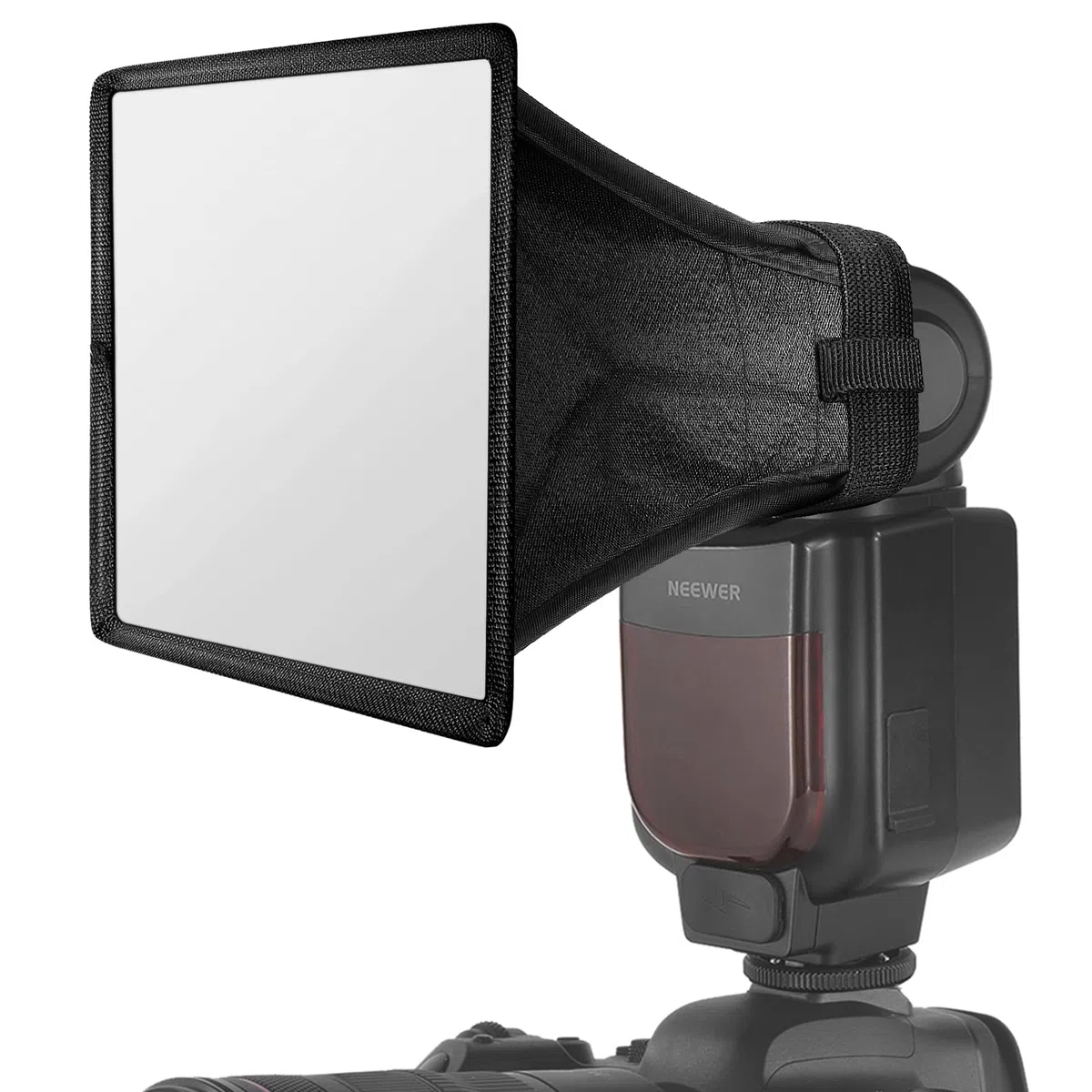 NEEWER Blitzdiffusor Licht Softbox 5" x 4", Universal, zusammenklappbar mit Aufbewahrungstasche Kompatibel mit Canon Nikon Sony Godox Yongnuo NEEWER Speedlight