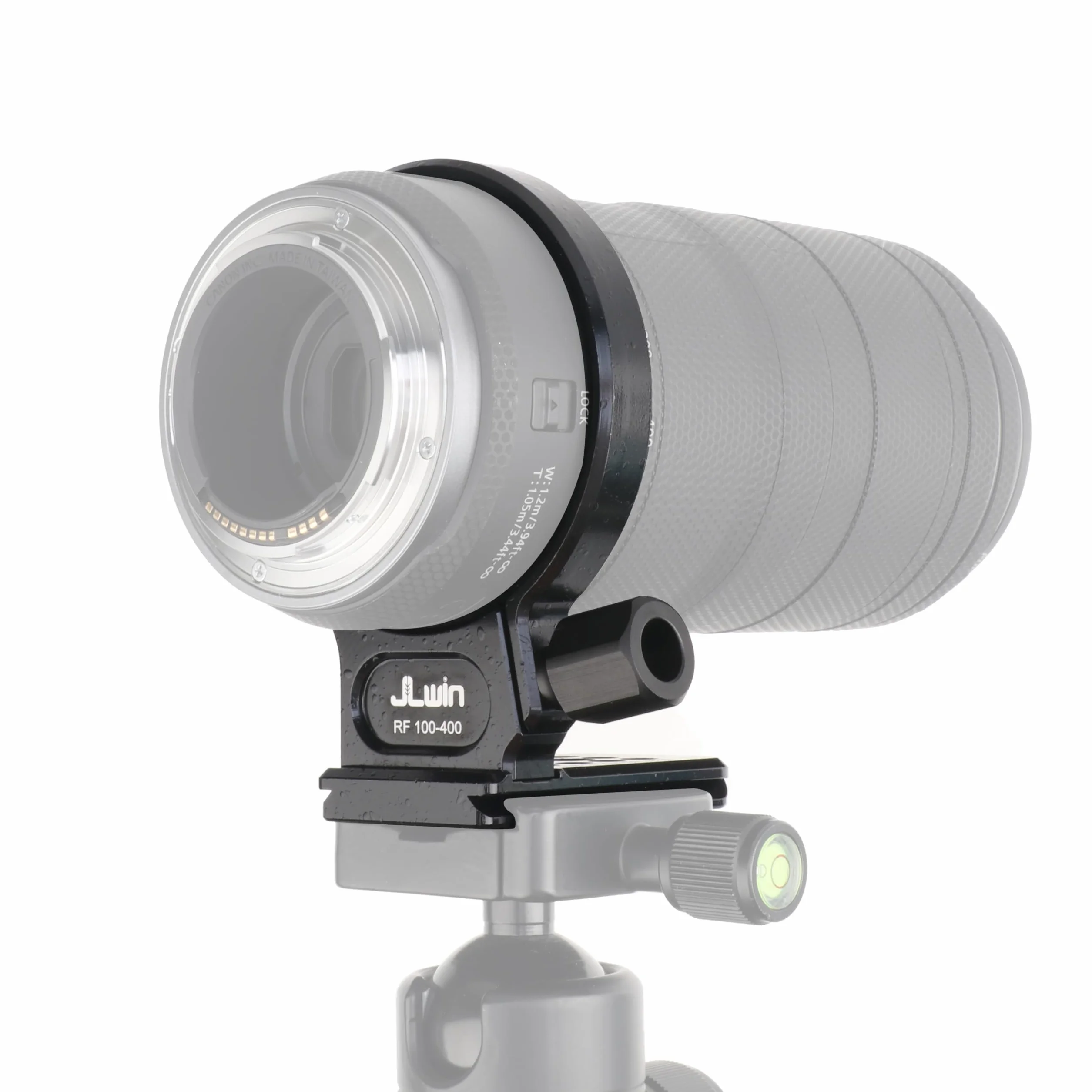 Hersmay 75mm Metall Objektiv Stativschelle für Canon RF 100–400 mm F/5.6–8 ist USM Objektiv, integrierte Arca Swiss Stativ Schnellwechselplatte mit 1/4" & 3/8" Schraube