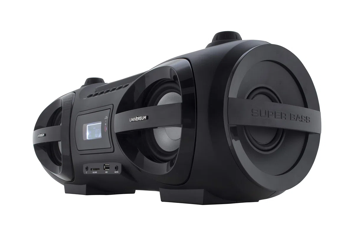 CD-Player Boombox Ghettoblaster mit Radio, CD, MP3, Bluetooth, USB, AUX UNIVERSUM BB 500-20