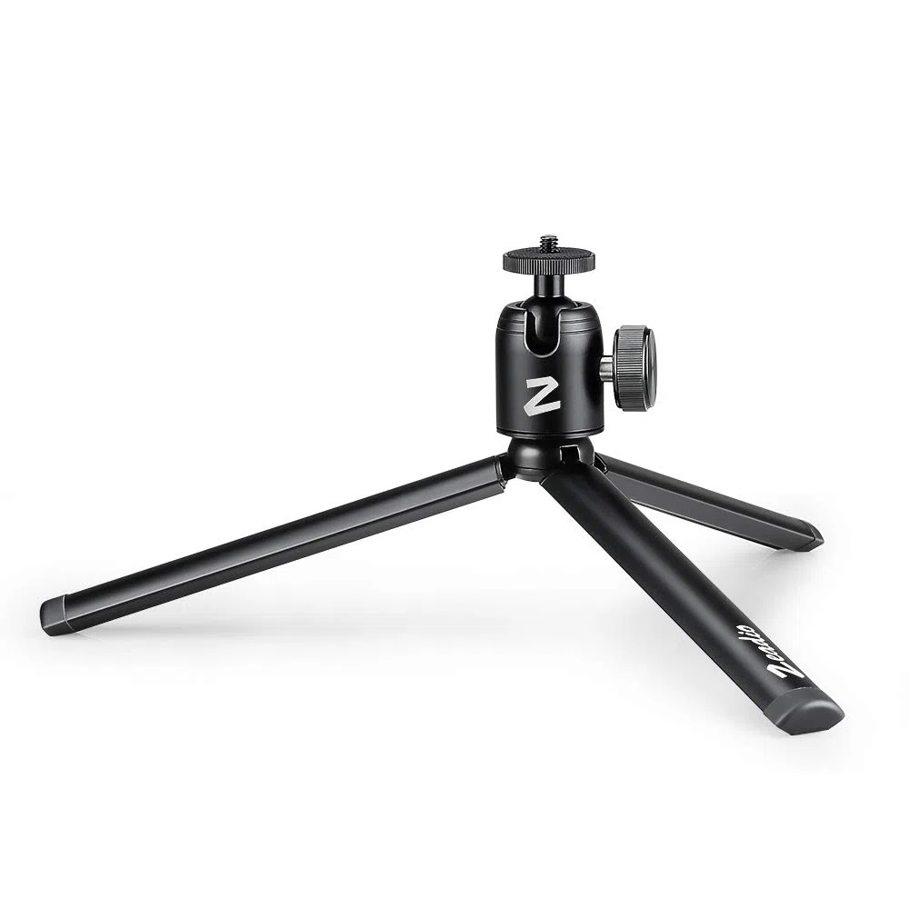 Zeadio Metall-Stativ + Kugelkopf-Halterung, mit 1/4 Zoll Schraube, Tisch-Stativ für Smooth 4, Crane Plus, Crane 2, Osmo Mobile, Ronin-S, Vimble 2, Gimbal Griff-Stabilisator und alle Kameras