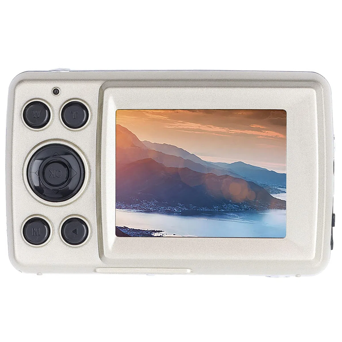 Digitalkamera, 16MP 16X Zoom HD Digital Videokamera Camcorder, 30FPS 720P Kompaktkamera mit 2.4 Zoll LCD Bildschirm, Nachtsicht, Kamerageschenk für Studenten, Jungen, Mädchen, Kinder(Gold)
