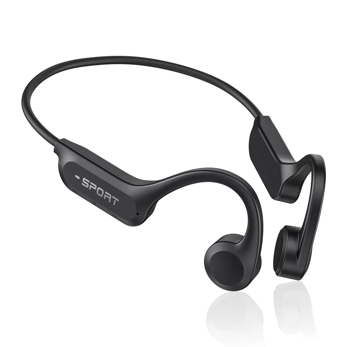 Knochenschall Kopfhörer, Offene Kopfhörer Bluetooth 6.0 Bone Conduction Open Ear Drahtloses Sport Headset mit 10 Stunden Spielzeit, IPX6 Wasserdicht für Fitness/Radfahren/Fahren/Laufen