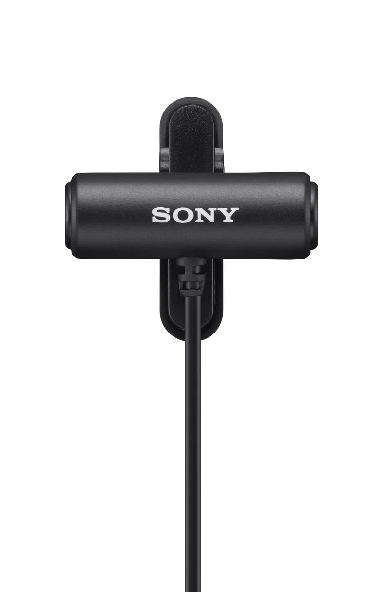 Sony ECM-LV1 Ansteckmikrofon mit Stereo-Tonaufzeichnung, Schwarz