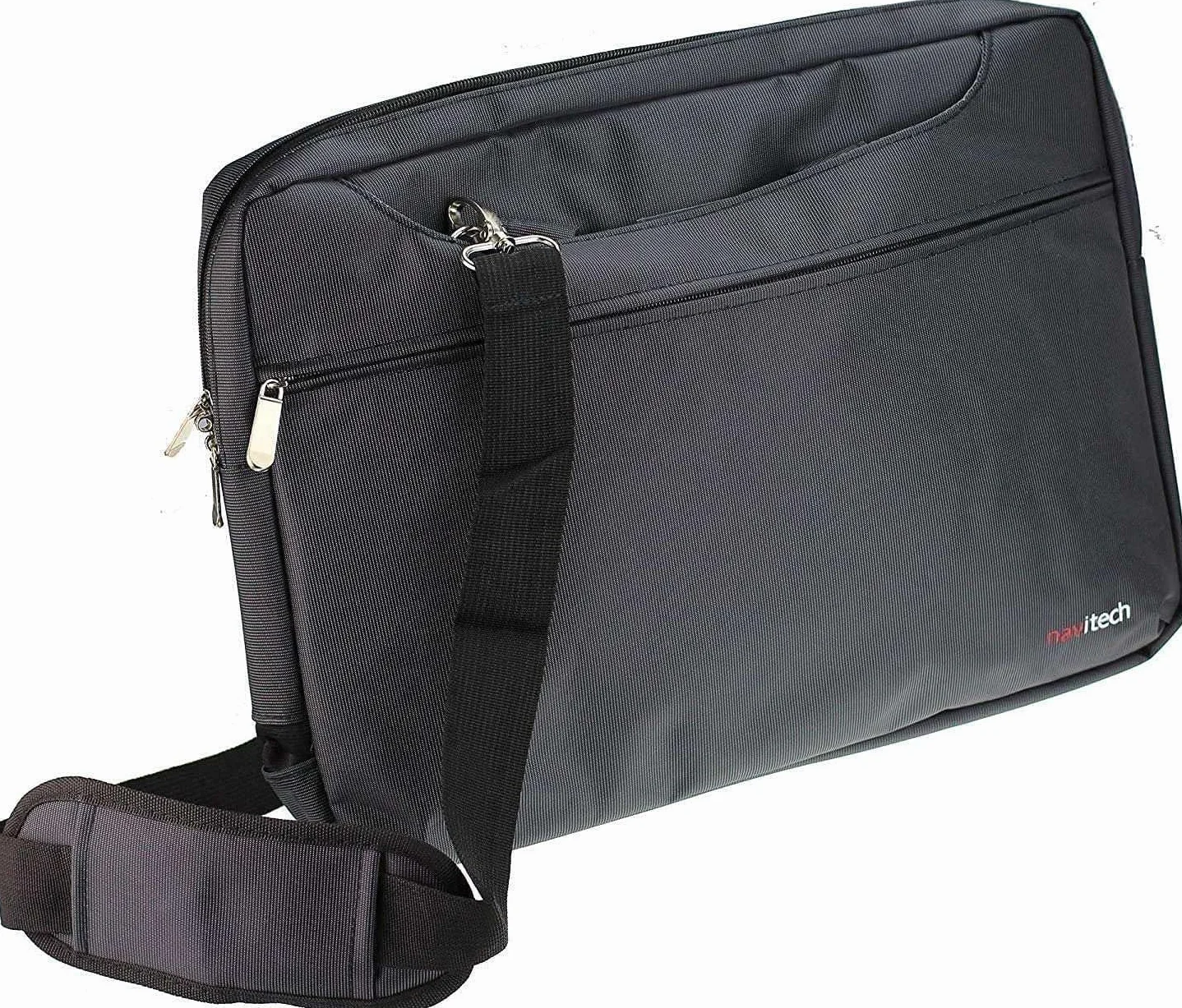 Navitech Schwarz Wasserfeste Tasche – Kompatibel mit dem BOIFUN 15.7" Portable DVD Player