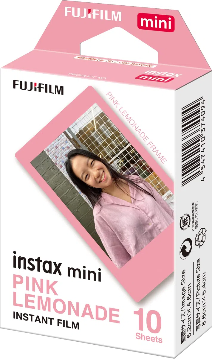 instax mini Film, Pink Lemonade (1x10 Aufnahmen), 2er Pack