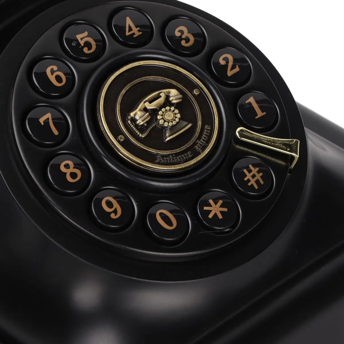 Dpofirs Antikes Telefon, Vintage-Festnetztelefon für Zuhause, Büro, Café, Bar, Altmodisches Festnetz-Retro-Festnetztelefon für Heimdekoration, Ornament