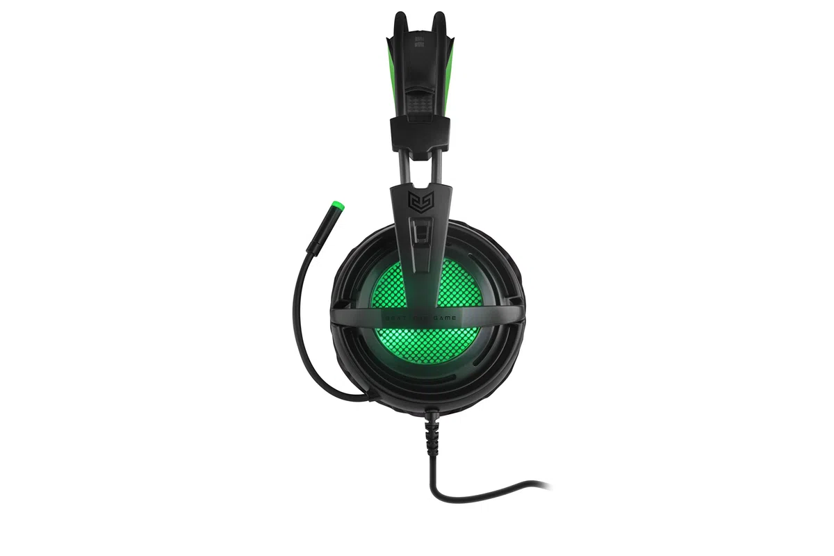 BG Xonar-X6 Binaural Headset, Schwarz, Grün, Kopfhörer – Kopfhörer (Spielkonsole/PC/Spiele, Binaural, Kopfband, Schwarz, Grün, Kunstleder)