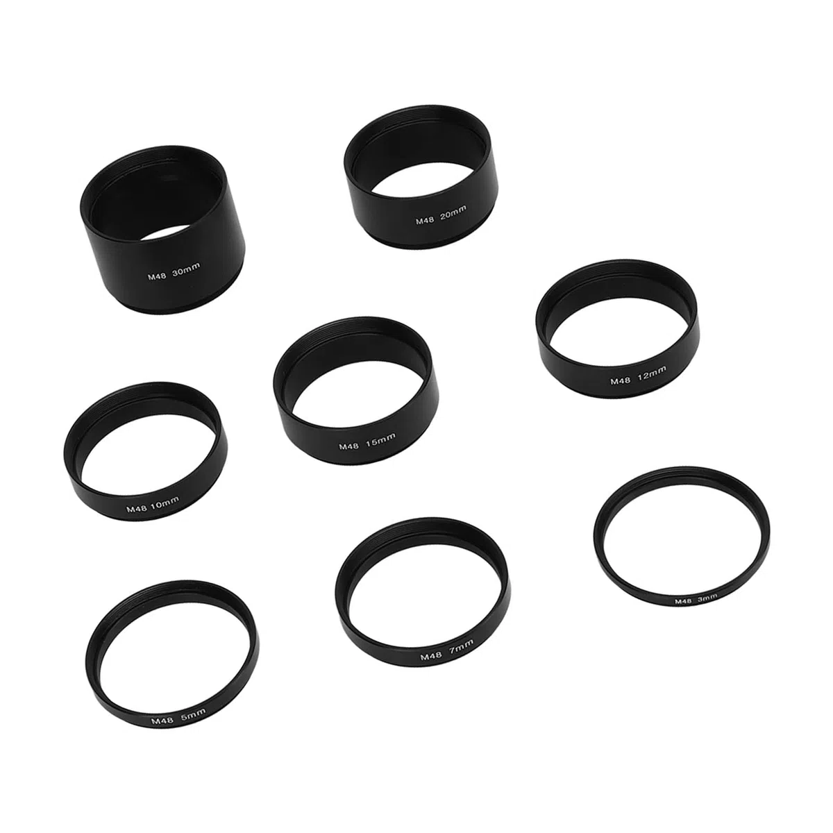Focal Länge Verlängerungsrohrkit, Brennlänge Verlängerungsrohr Kit M48 Focal Länge Verlängerungsrohr Astronomische Verlängerungsrohr Kit für Kameras und Augenmerkmale für die