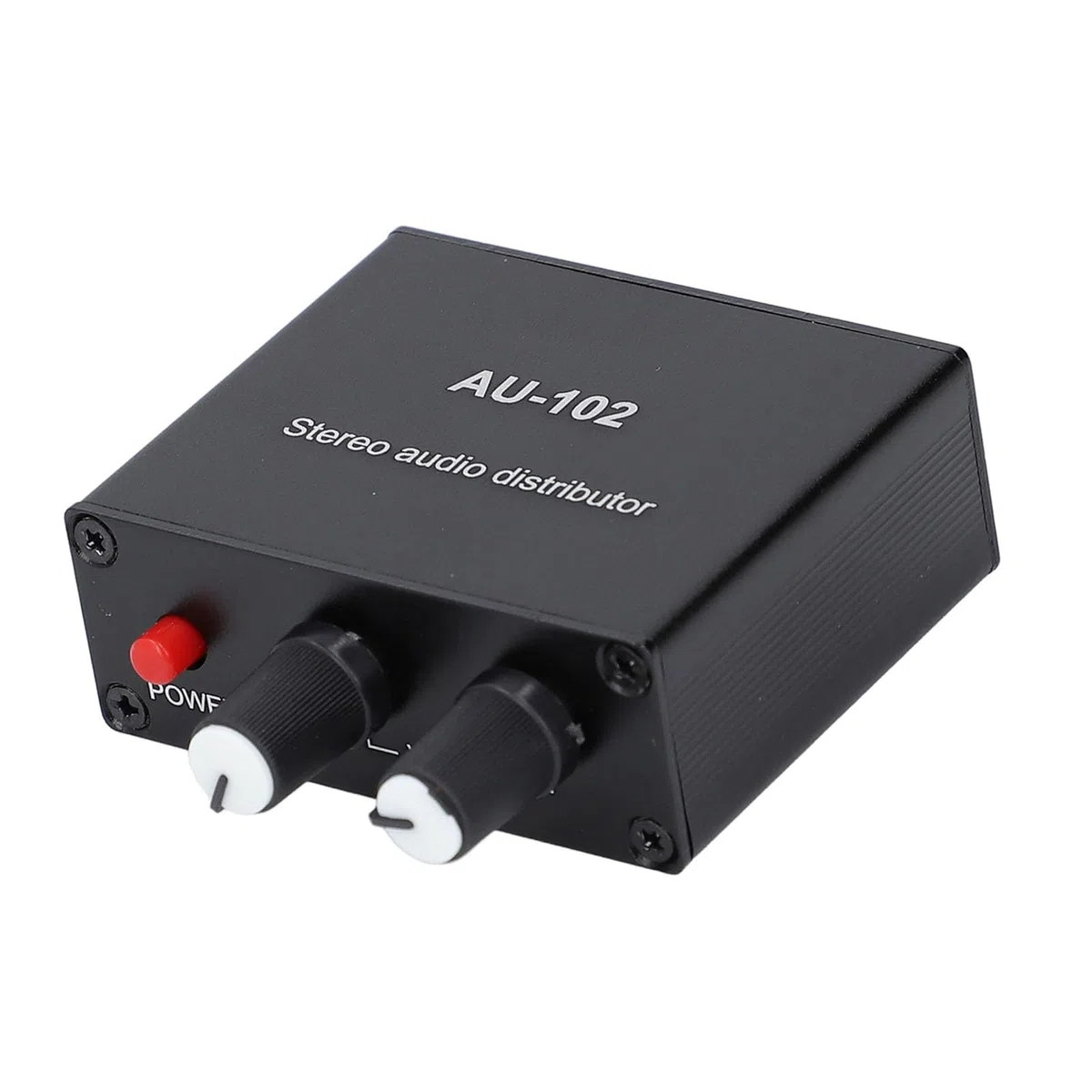 Active Sound Distributor, 2 Way 1 in 2 Out Mini Amp mit Unabhängiger Lautstärke Regelung, für Kopfhörer und Sound Amps DC5V