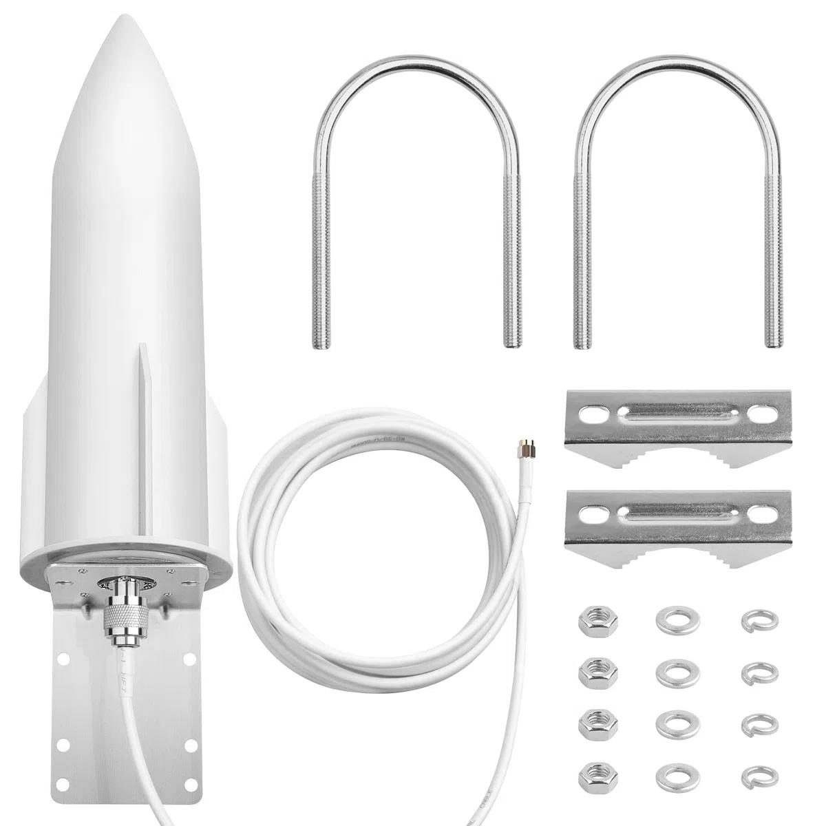 3G/4G/5G LTE Outdoor Omnidirektionales Upgrade High Gain SMA Antenne – kompatibel mit 4G/5G Router/Modem – wasserdicht für Router/mobilen Hotspot/Telefon
