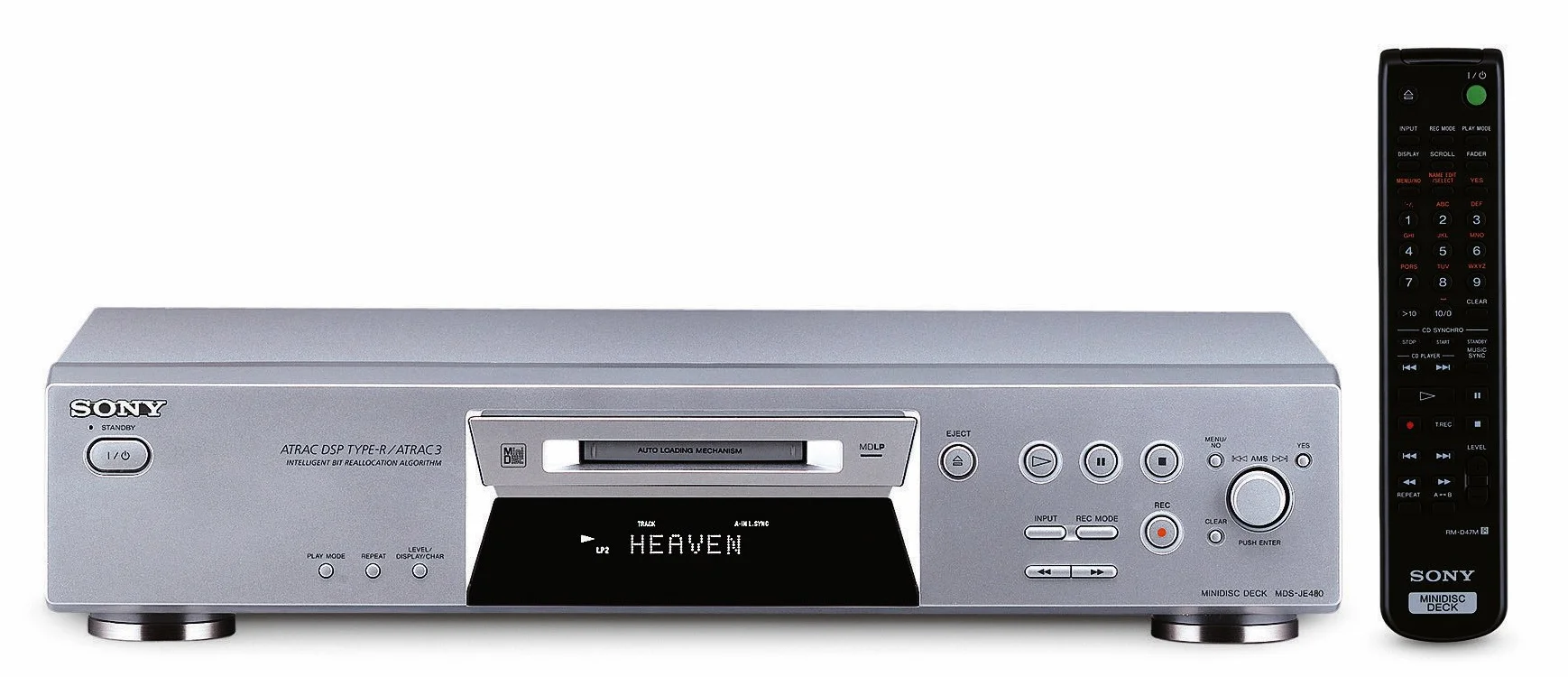 Sony MDS-JE480 S MiniDisc-Deck silber