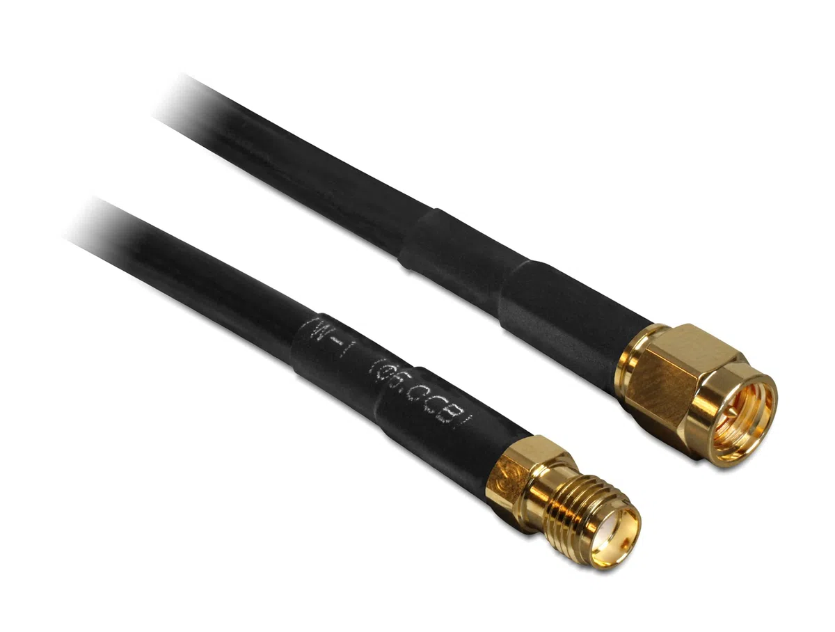 DeLock HF SMA Stecker > SMA Buchse 5 m CFD200 low loss