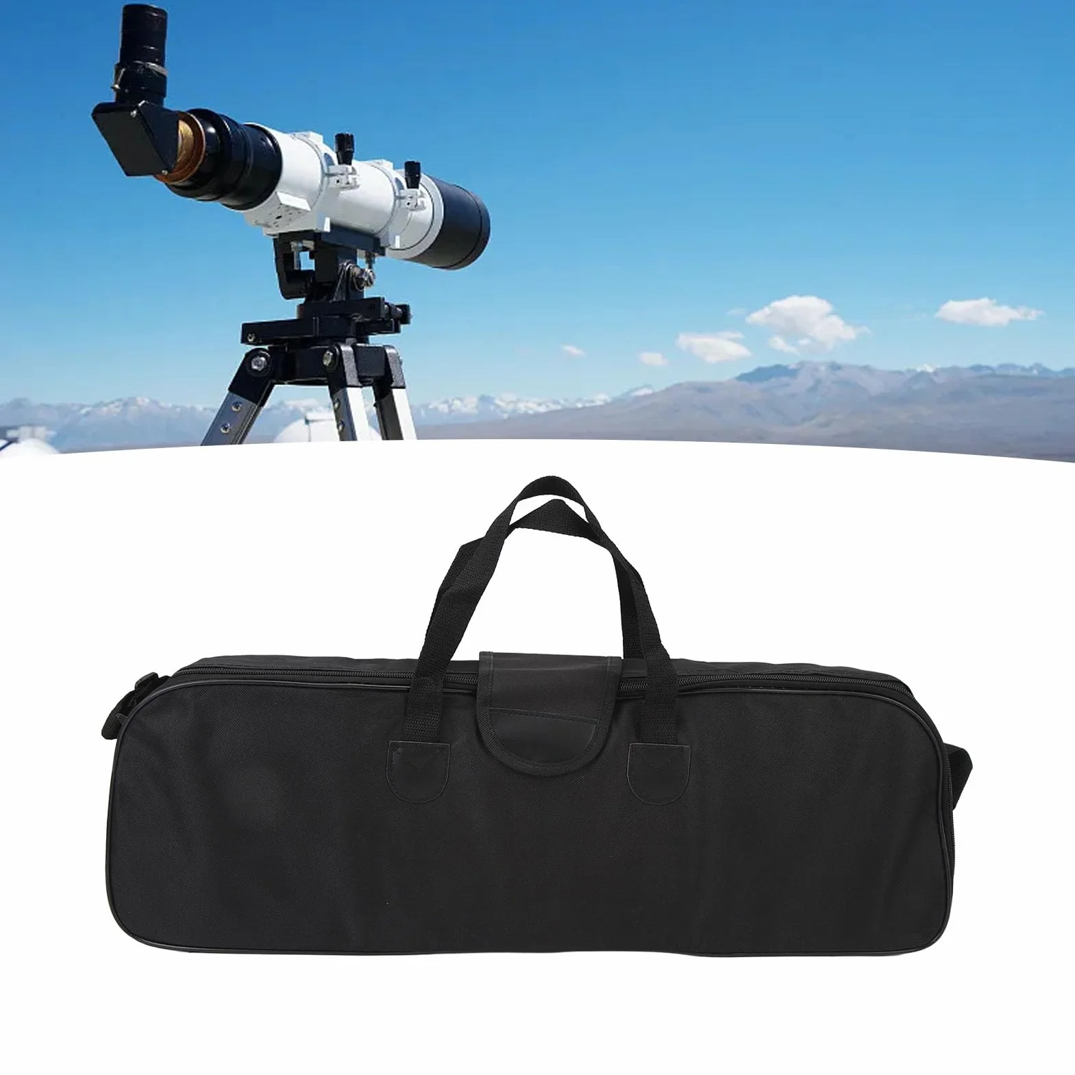 Teleskop-Tragetasche,Stoßfeste Teleskoptasche für 60 X 19 X 8 cm Große Teleskope, Zubehöraufbewahrung, Leicht zu Transportieren, in Militärqualität, Wasserabweisend