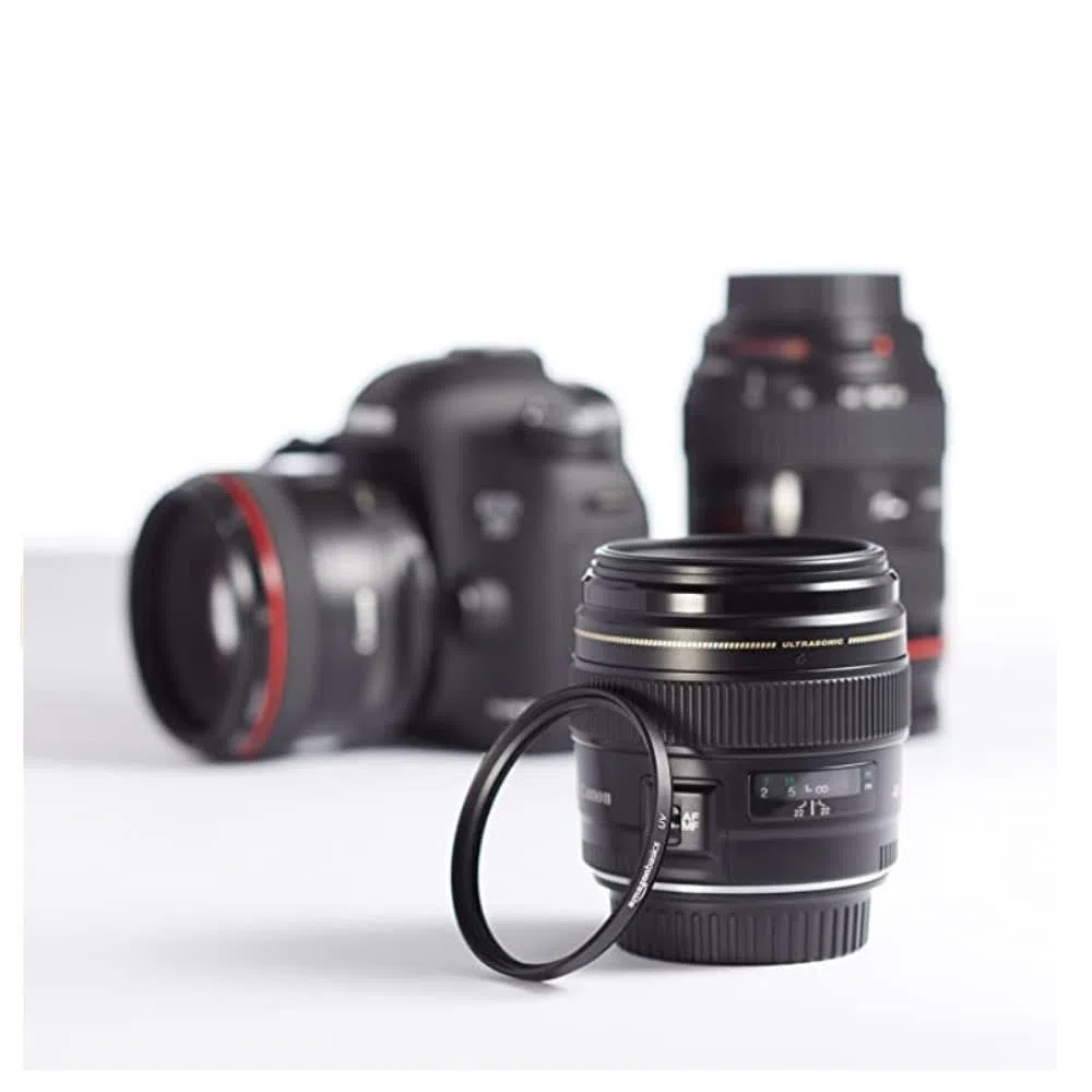 Basics UV-Filter für Nikon Z50II spiegellose Kamera mit Nikkor Z DX 50-250 mm f/4.5-6.3 VR-Objektiv, 62 mm, ultradünner Schutz, ultravioletter Filter