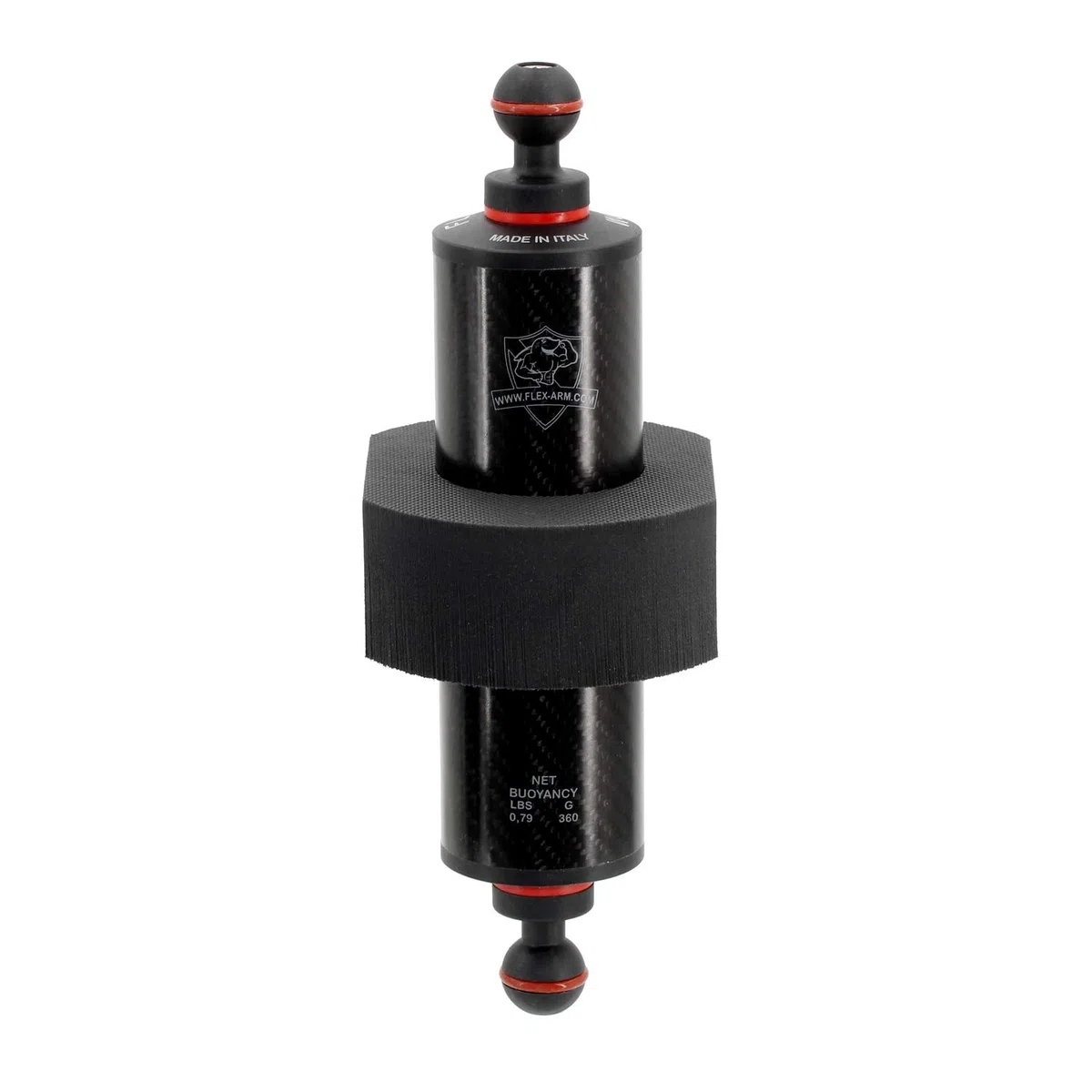 Flexi Float XXL Auftriebskörper für Unterwasser Carbon Arme 60 mm Blitzarm Kameraschiene und Unterwassergehäuse FLEX-ARM FLOAT03