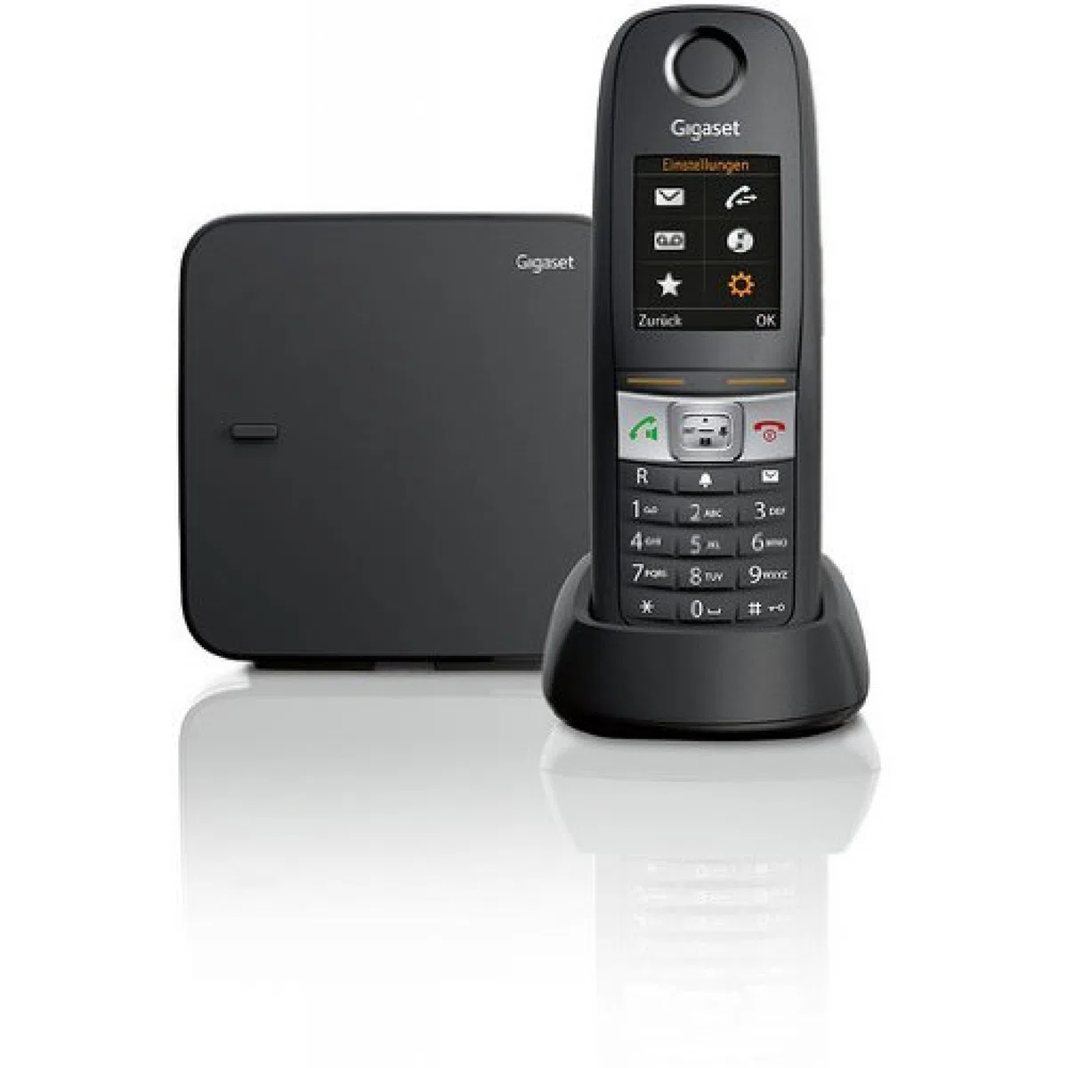 Gigaset E630 A Dect-Schnurlostelefon mit Anrufbeantworter, wasserdicht, staubgeschützt, stoßfest (IP65), schwarz