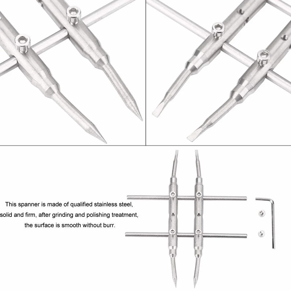 DEWIN Objektivschlüssel, Edelstahl Lens Spanner Camera Professionelle Werkzeuge zur Reparatur von Schraubenschlüsseln für DSLR Kameraobjektive