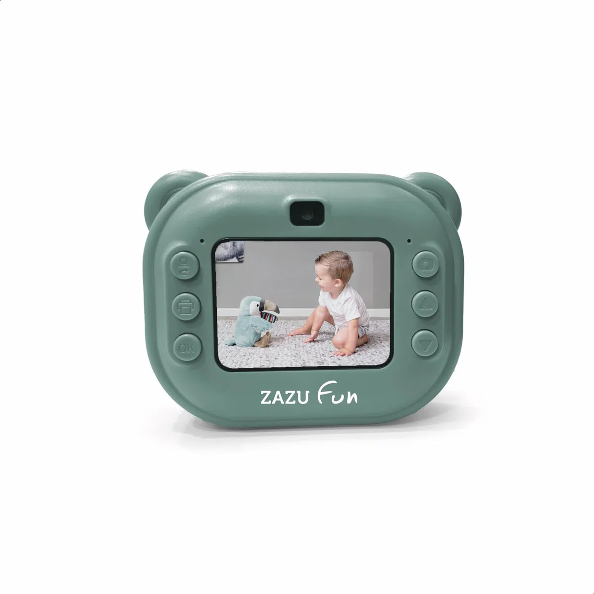 ZAZU Sofortbild-Digitalkamera für Kinder | 48MP hochauflösende Fotos | 2" Farbdisplay | Full HD 1080P Videos | Thermodruck ohne Tinte | Wiederaufladbarer Akku | Inklusive 2 Druckrollen (Blau)