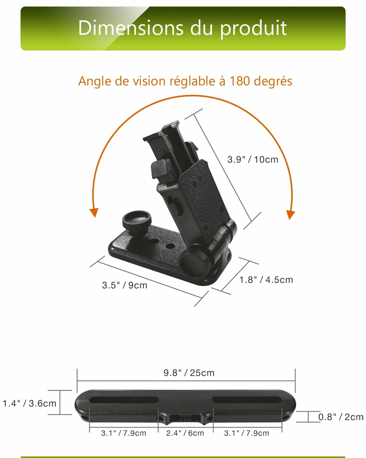 Kopfstützen-Montagevorrichtungen, verstellbare Halterung für DVD-Player mit Doppelbildschirm für Kopfstütze, 2 Halterungen für DVD-Player mit Doppelbildschirm