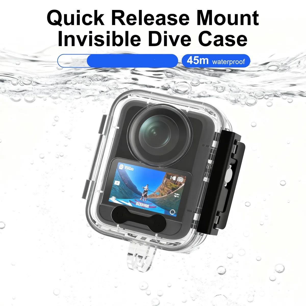45 Meter Wasserdichtes Gehäuse für DJI Osmo 360, Unterwasser Tieftauchgehäuse, Kamera Schutzgehäuse