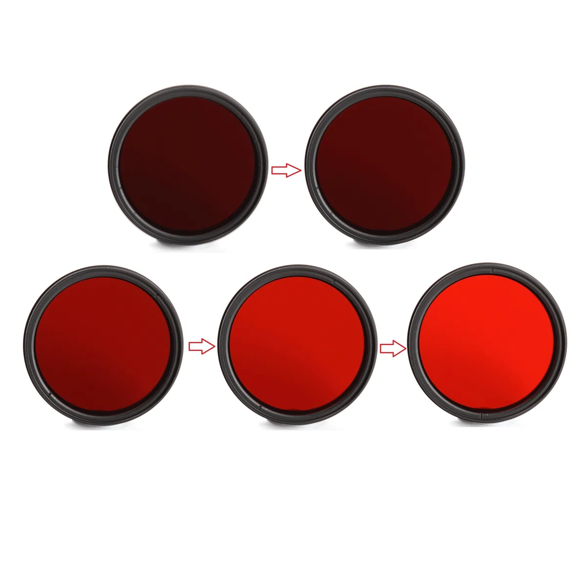 FOTGA 82mm Sechs-im-EIN Einstellbare Infrarot Infrared Pass X-Ray-Objektiv-Filter IR Filter 530nm bis 750nm