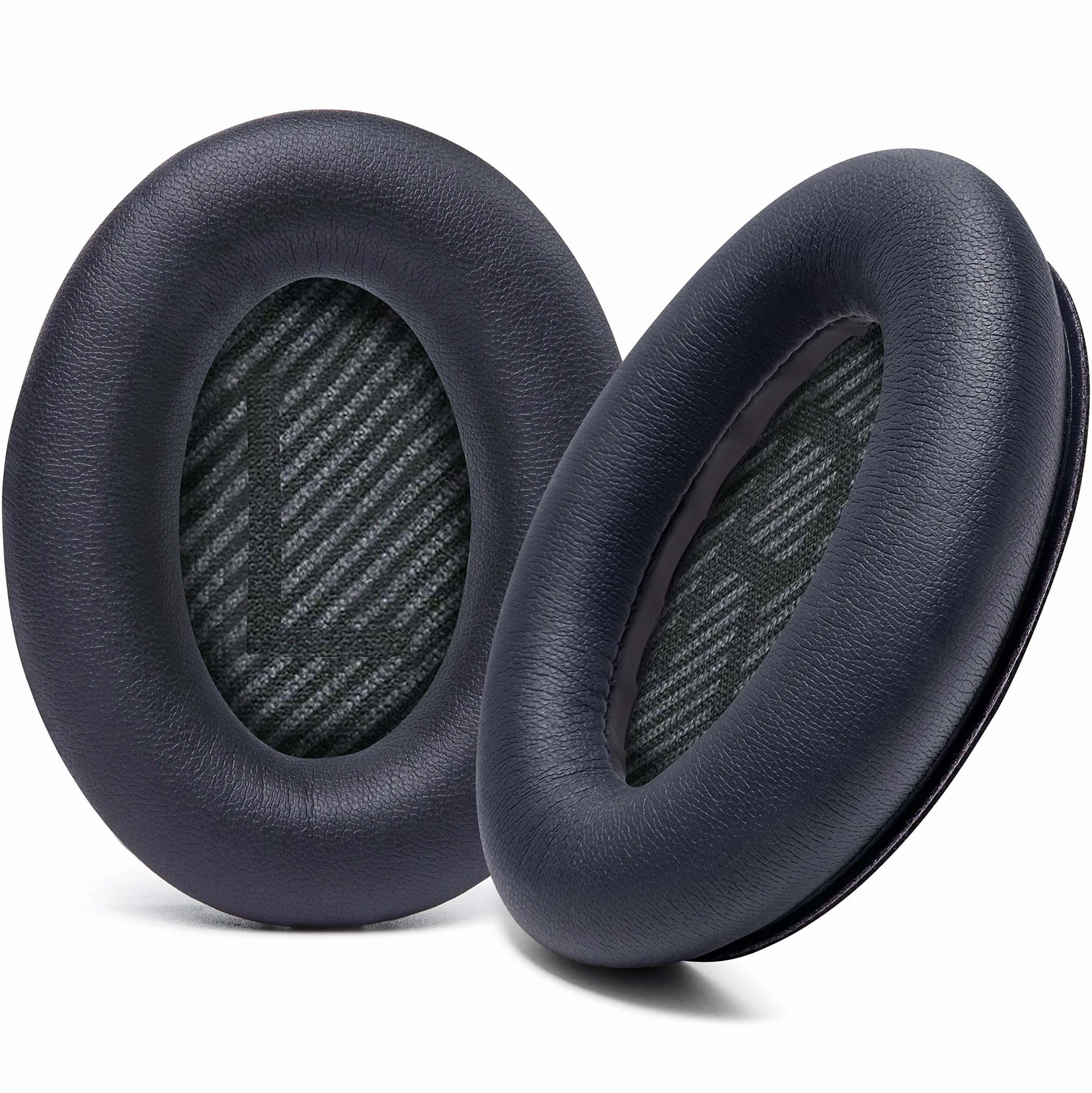 WC Wicked Cushions Ersatzohrpolster Kompatibel mit Bose QuietComfort 35 (QC35) & QuietComfort 35ii (QC35ii) Kopfhörern & mehr - Verbesserter Komfort & Haltbarkeit | Black
