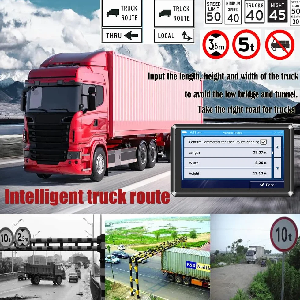 NEWFUN Navigationsgeräte für Auto,GPS LKW Navigationsgeräte, 2025 Europa Karten,5 Zoll Navi für Auto,Kostenloses Karten Update,mit POI Geschwindigkeitswarnung,Sprachführung