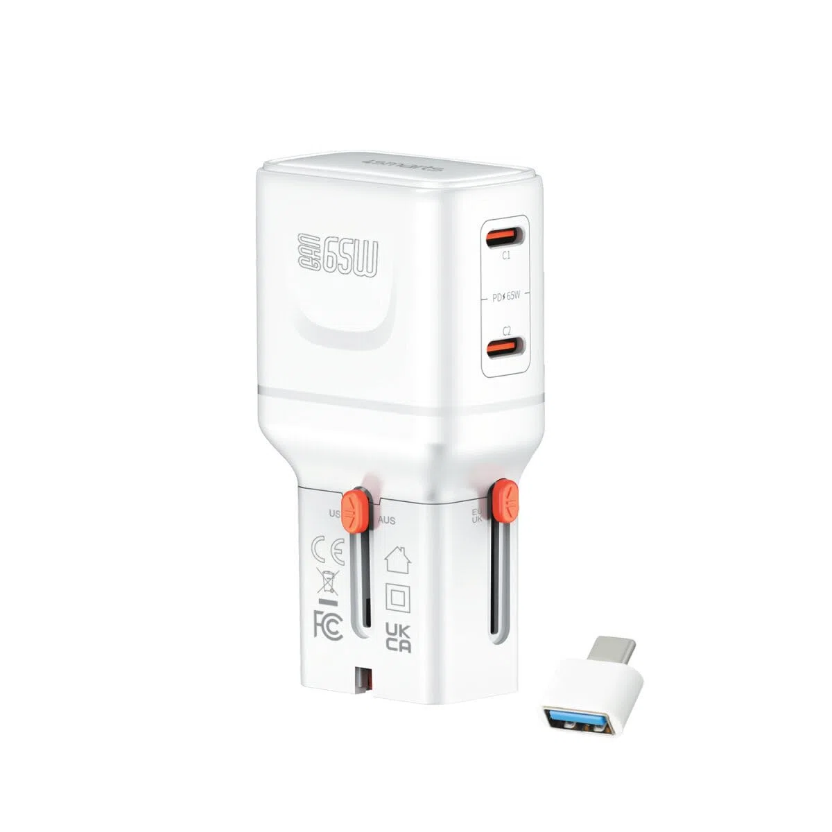 4smarts Weltreiseadapter Nomad Pocket 65W, weiß