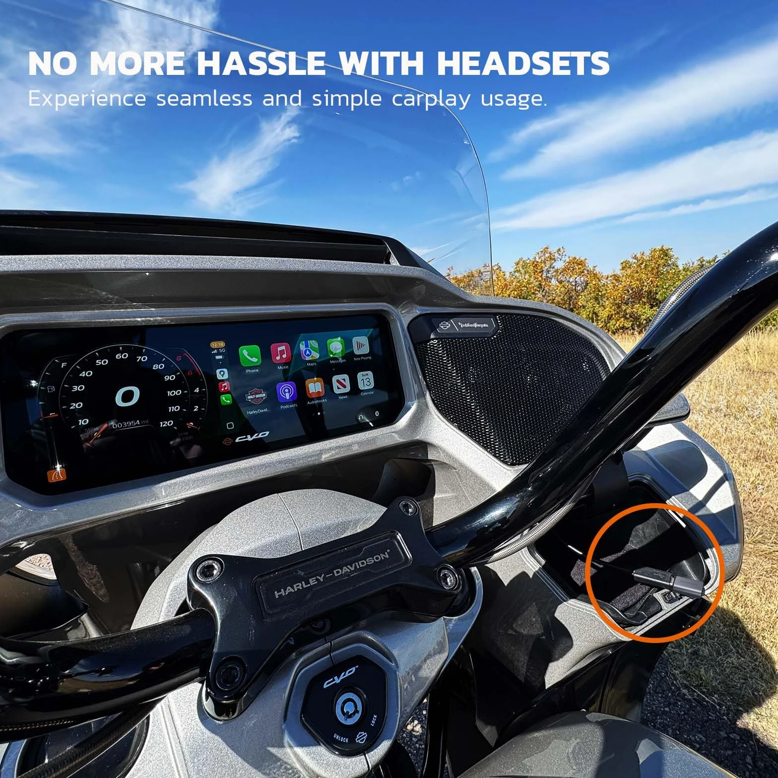 MaedHawk Bypass 2.0 Motorrad CarPlay Bluetooth 5.4 Headset Adapter mit Passthrough-USB-C-Ladeanschluss (Grau)