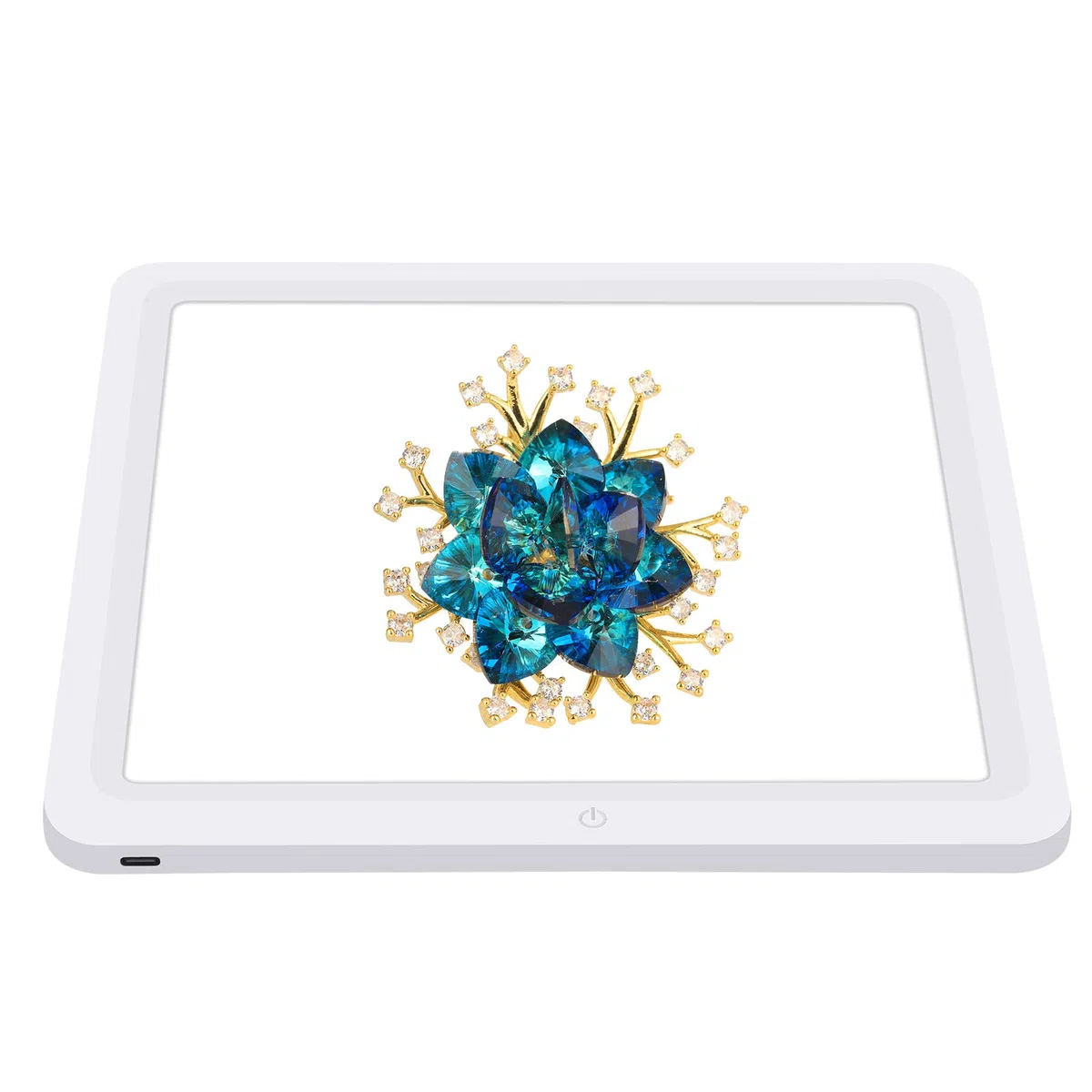 PULUZ 29CM LED Fotografie Schattenloses Licht Lampenpaneel für Fotostudio Box Fotografie Softbox Bodenlicht für Schmuck Kosmetik Kunstwerke (29CM)