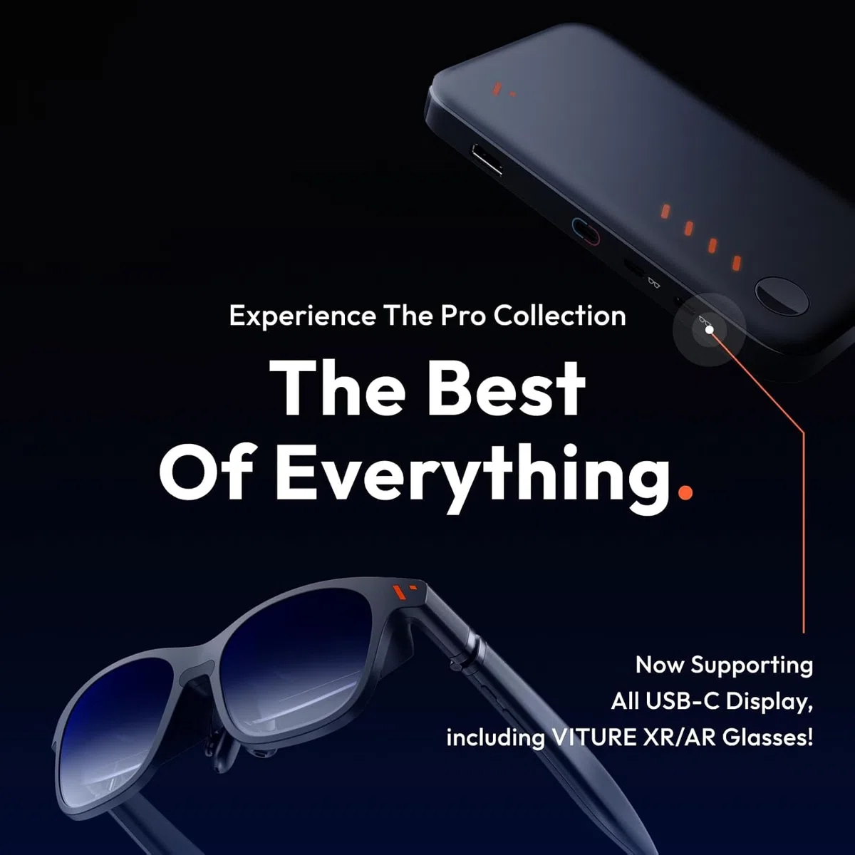 VITURE Luma Xr-Brille & Pro Mobile Dock, Erstes Immersives Xr FÜR Switch 2, Co-Op Streaming, Laden Beim Spielen, Kompatibel Mit Switch, Handhelds, Fire Tv, Neckband, Hdmi/USB-C
