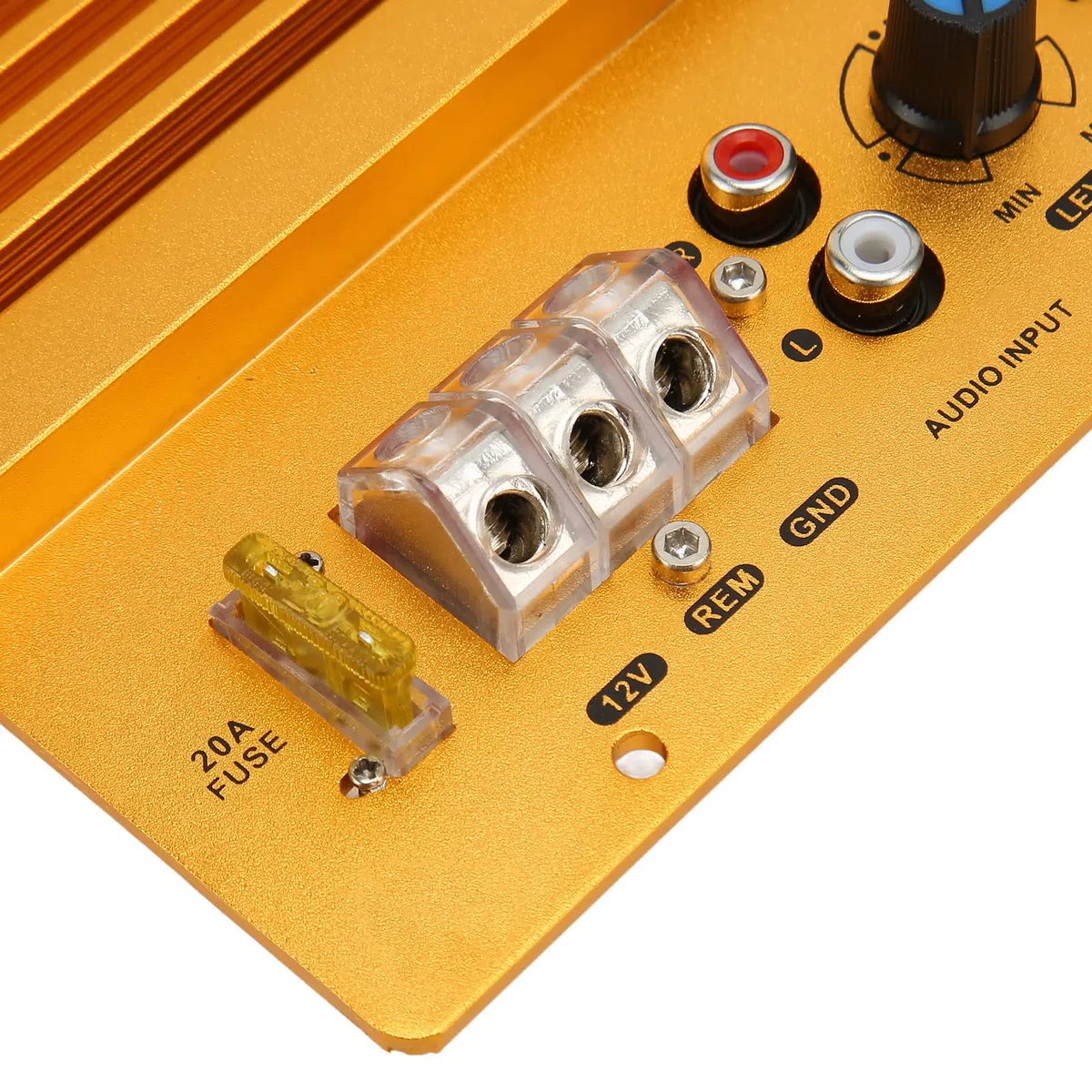 Verstärker Car Audio Stereo, 12 V 800 W Leistungsstarke Bass-Subwoofer-Platine, Verdickte Freiliegende Wärmeableitungsplatte, für Fahrzeuge mit 12 V Spannung, Einfach zu Bedienen