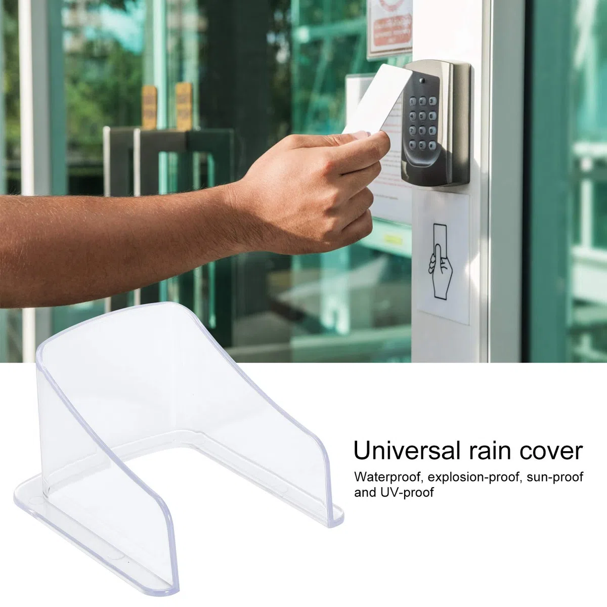 Türklingel-Regenschutz, transparente Kunststoff-Türklingelabdeckung, robuste Regenschutz für Home Access Controller