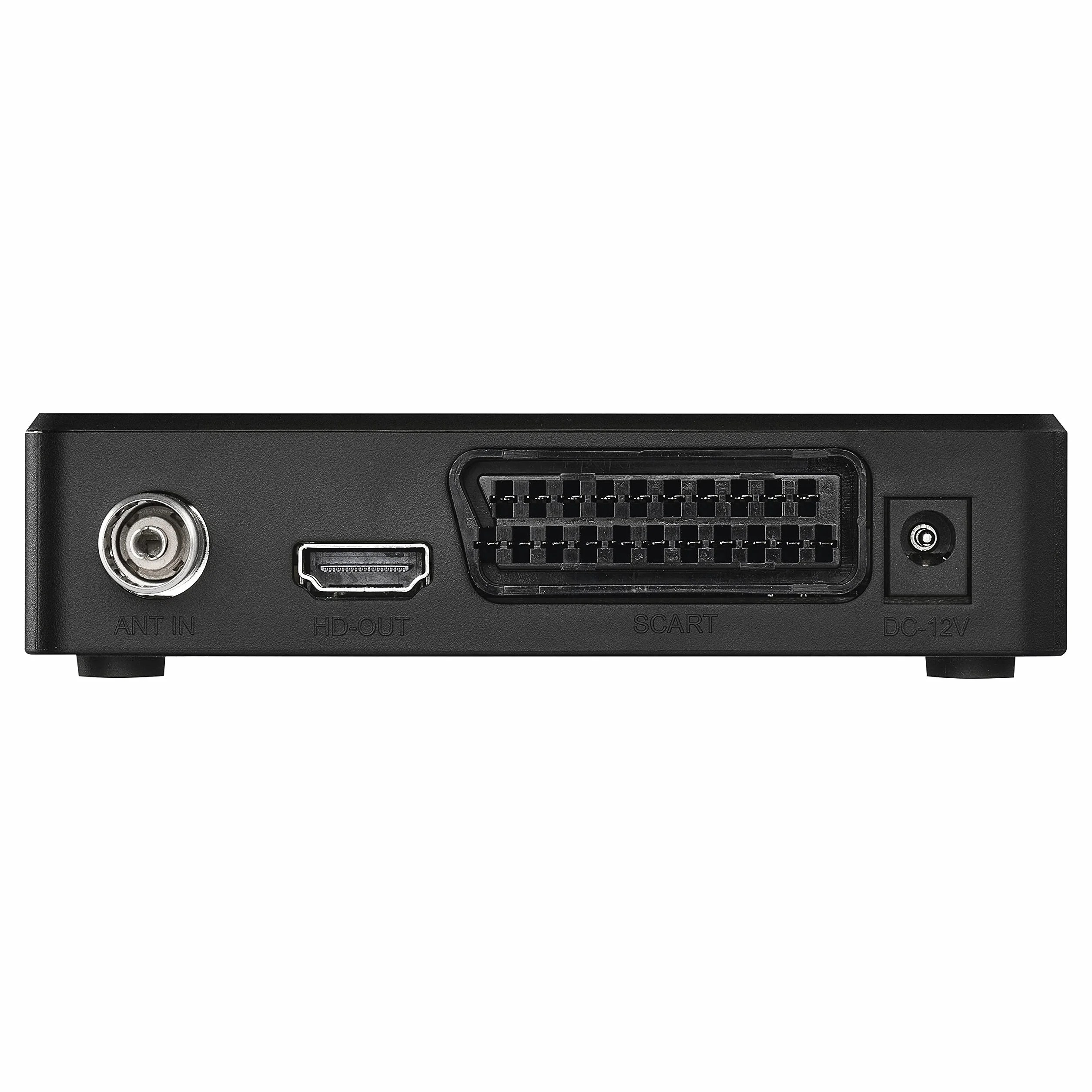 EMOS DVB-T2 HD Receiver H.265 HEVC mit USB, HDMI, SCART und Koaxial-Anschluss, Fernbedienung und Infrarot-Sensor, PVR, Mediaplayer und EPG Funktion, 1080p