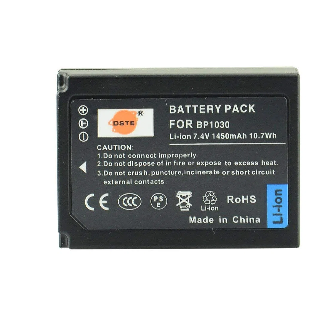 DSTE BP-1030 Li-Ionen Batterie (2-Pack) und Micro USB Ladegerät Anzug Kompatibel für Samsung NX200 NX210 NX300 NX300M NX500 NX1000 NX1100 NX2000