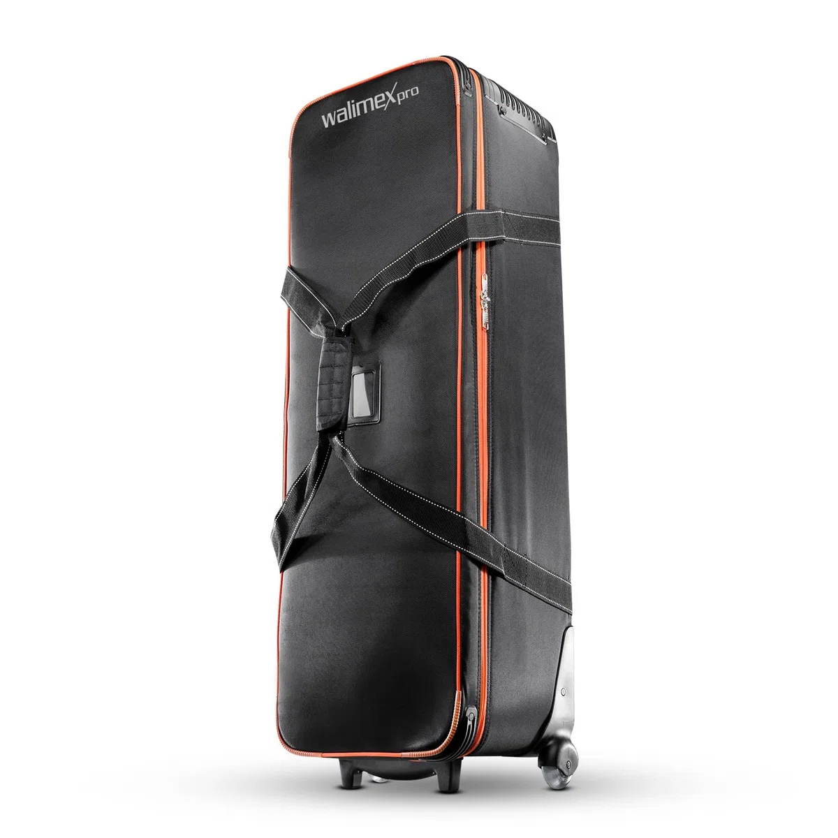 Walimex pro Trolley Studiotasche – Größe L – 1100 x 365 x 290 mm – Großräumig & gepolstert – für Studioequipment, 2-in-1 Funktion mit kugelgelagerten Rollen – Stativtasch, Kameratasche