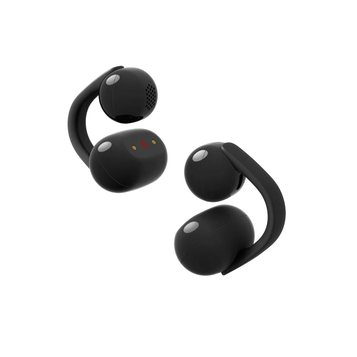 Sony LinkBuds Clip kabellose Open-Ear Kopfhörer, Bequeme Clip-On-Kopfhörer mit 37 Std. Akkulaufzeit, Klare Anrufe, Multipoint Bluetooth für die Arbeit und den alltäglichen Gebrauch, Gojischwarz