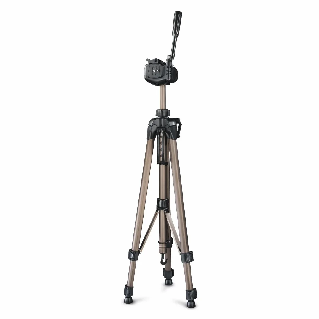 Hama Leichtes Einsteiger-Dreibeinstativ mit 3-Wege-Kopf, Star 63 166-3D, Champagner
