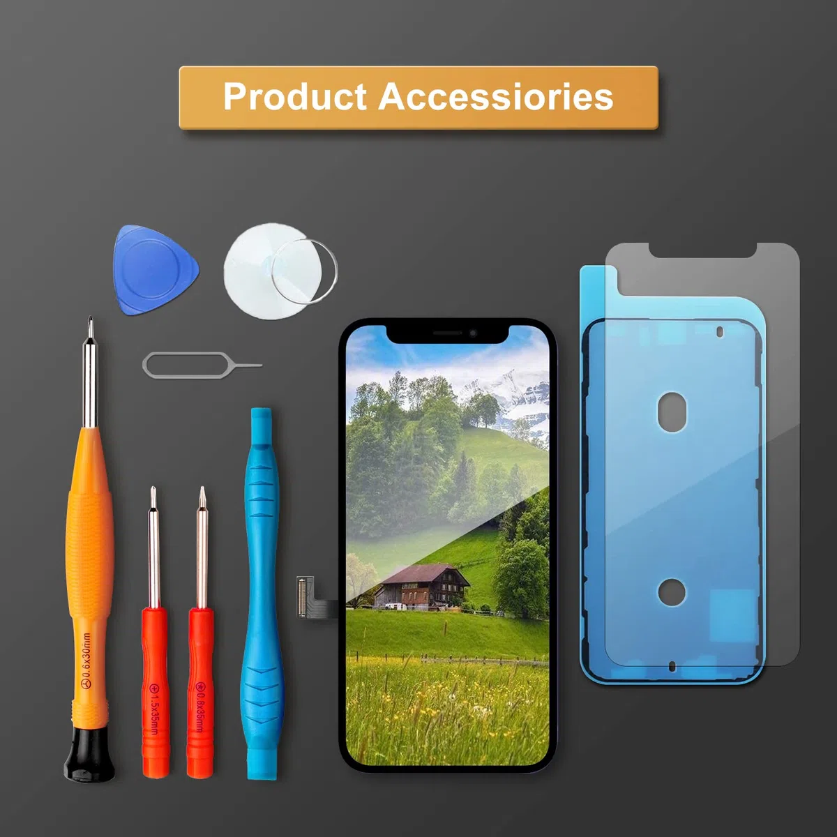 LL TRADER LCD-Bildschirm für iPhone 12 Mini 5,4" Ersatzbildschirm FHD Touchscreen 3D Touch Digitizer Rahmen Montage und Reparatur-Kits 2026