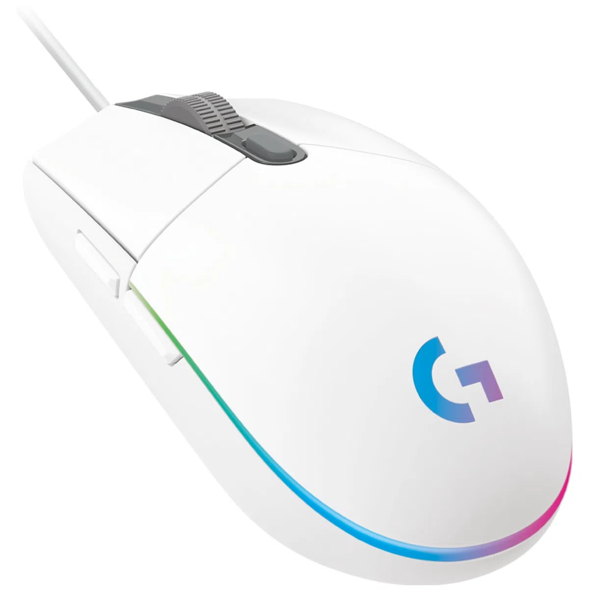 Logitech Gaming Mouse G102 LIGHTSYNC Maus für Rechtshänder, Optisch, 6 Tasten, kabelgebunden, USB, Weiß