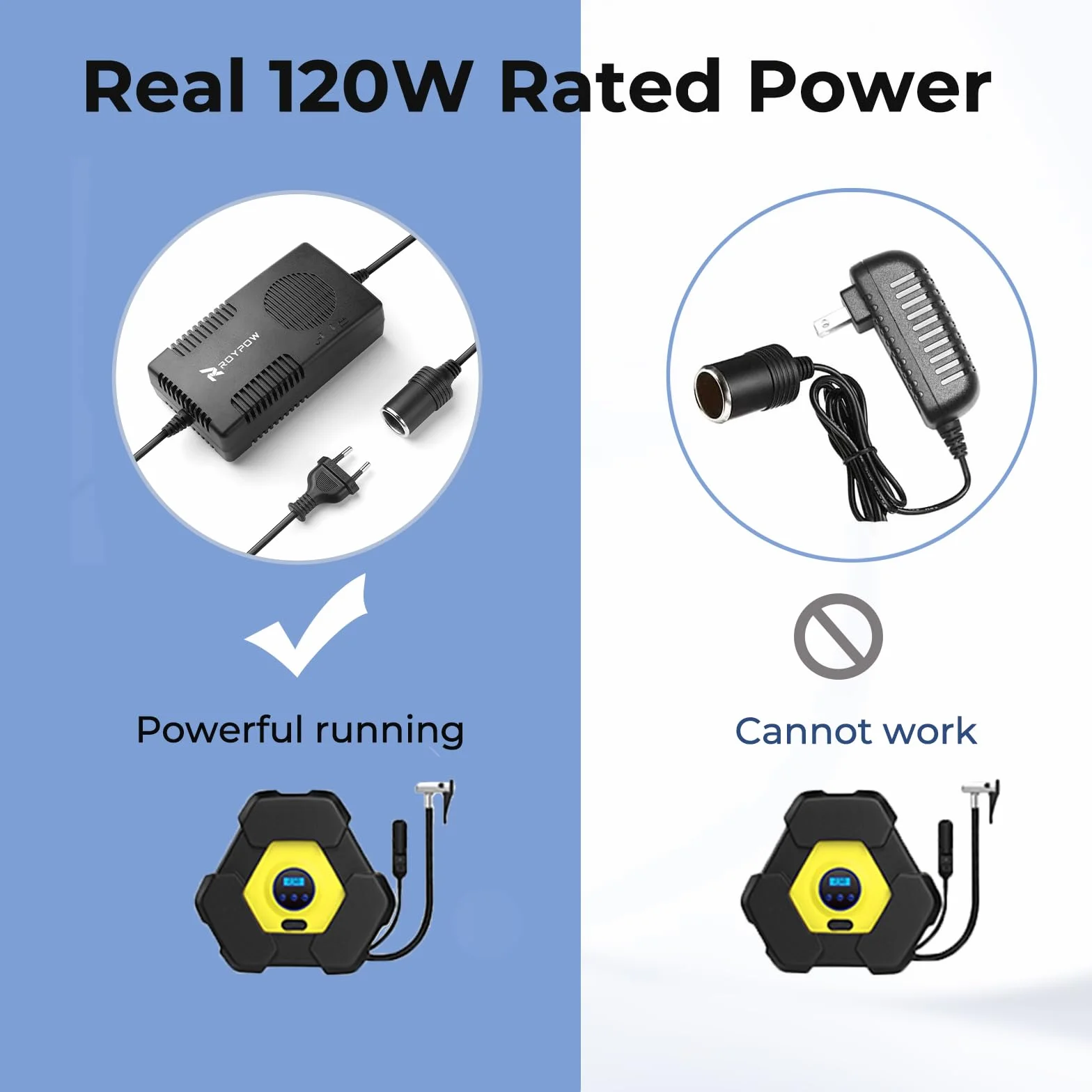 RoyPow 120W (Max. 150W) 12V10A AC-DC Netzteil Adapter 220V/230/240V AC zu 12V DC Stromwandler Spannungswandler Netz-Adapter KFZ-Ladeadapter 220V auf 12V ¡­