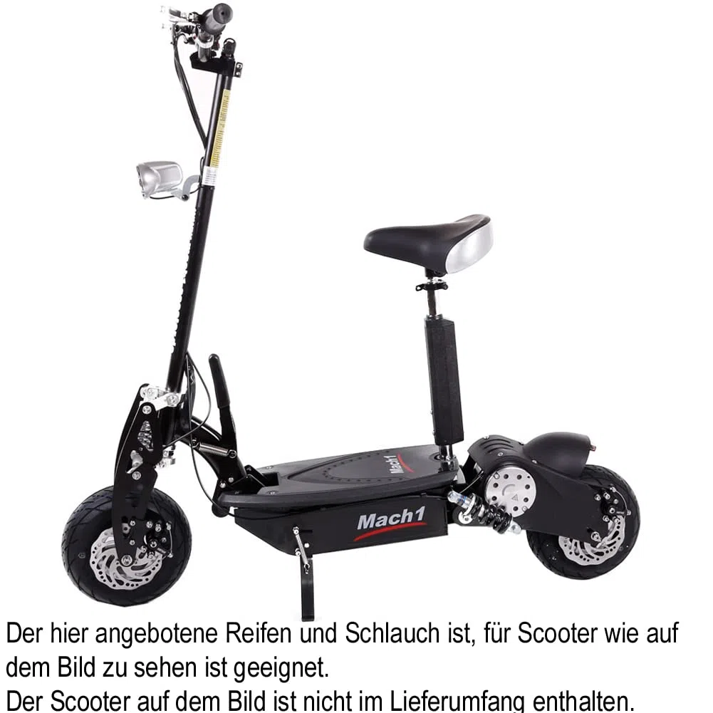 1x Reifen + 1x Schlauch (Größe 10x3.50-4) für Mach1 Benzin & Elektro Scooter