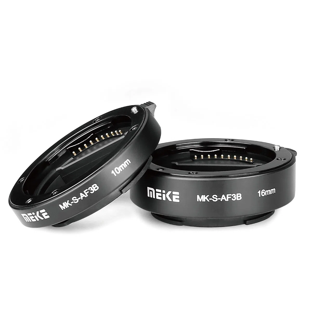 Meike MK-S-AF3B Auto Focus Kunststoff Verlängerungsrohr Makro Adapter Ring für Sony NEX 3 NEX 5 NEX 6 A6000 A6100 A6300 A6400 A6500 A6600 A7 (10mm +16mm)